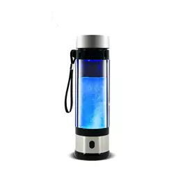 Bouteille d'hydrogène en verre Ionizer 350ml Ions négatifs portables à haute concentration