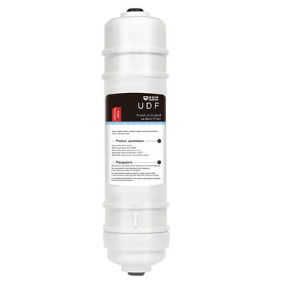 Accessoires de purificateur d'eau pure pré-carbone 20% UDF cartouche de filtre à charbon coquille de noix de coco