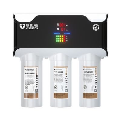 Filtration de l'eau par osmose inverse en 3 étapes Couleur grise