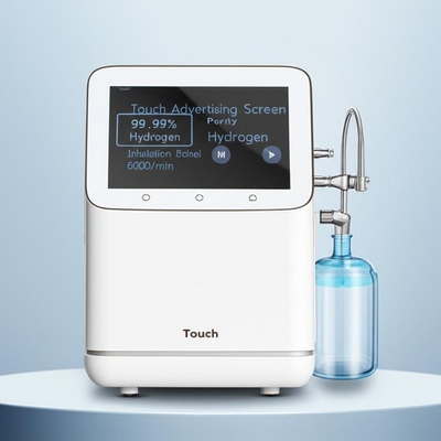 Écran publicitaire tactile Machine d'inhalation d'hydrogène de pureté 99,99 % 6000 ml/min